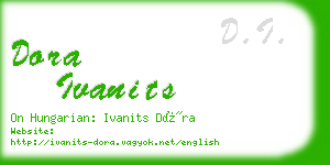 dora ivanits business card